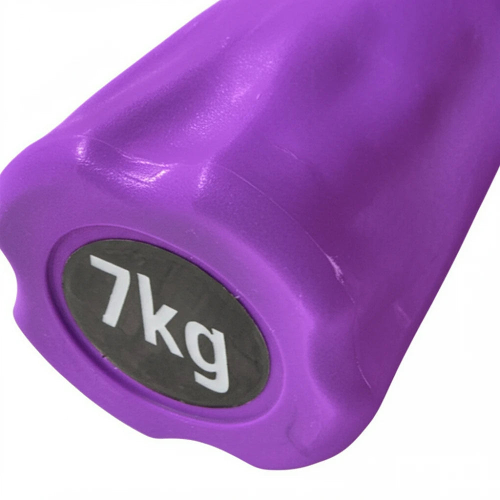 Rubber-Coated Body Bar 15 lb – Purple