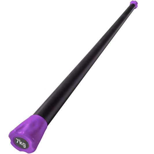Rubber-Coated Body Bar 15 lb – Purple
