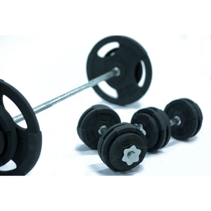 Barbell & Dumbbell Set – 209 lb Total Weight