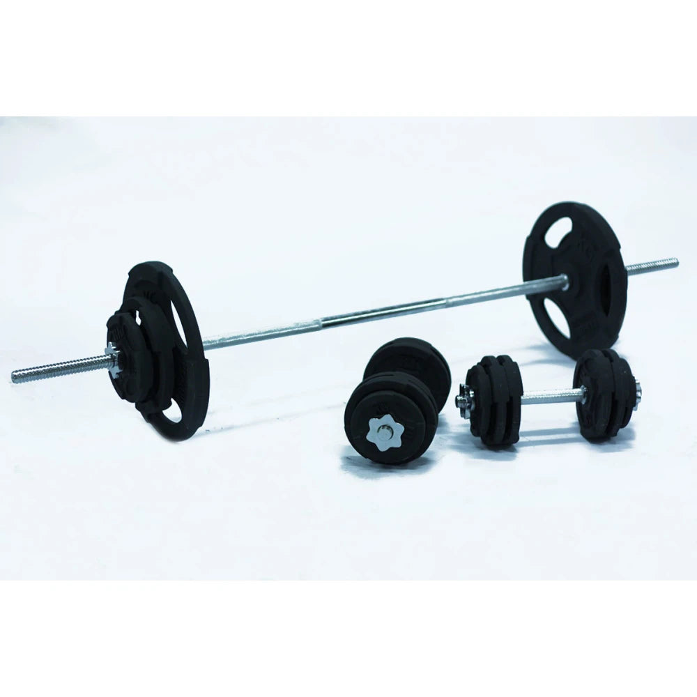 Barbell & Dumbbell Set – 209 lb Total Weight