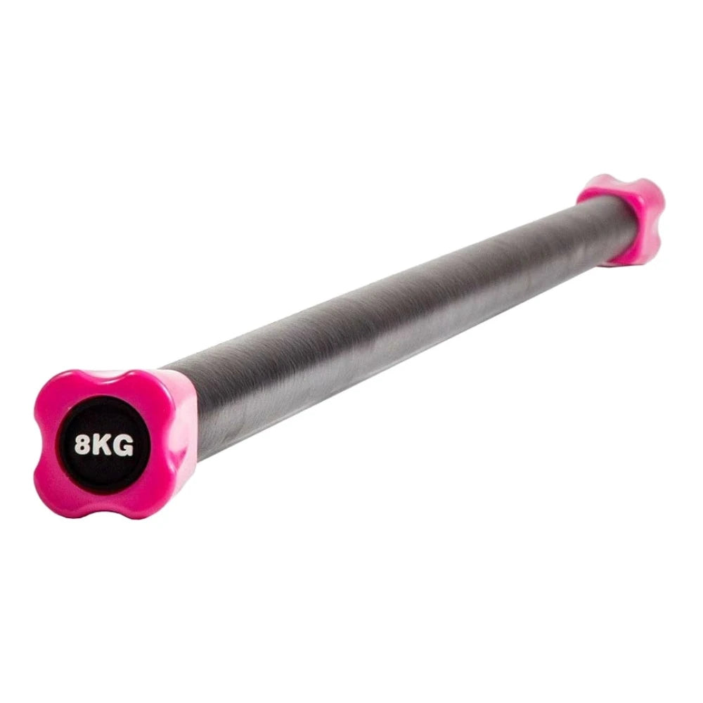 Rubber-Coated Body Bar 17 lb – Pink